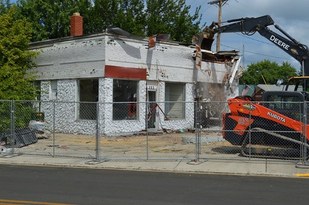 Abandoned gas station removal