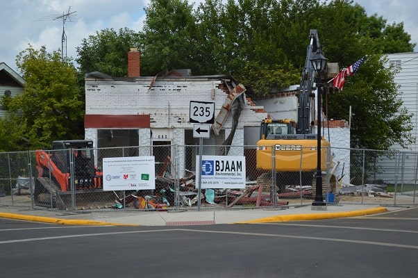 Abandoned gas station removal